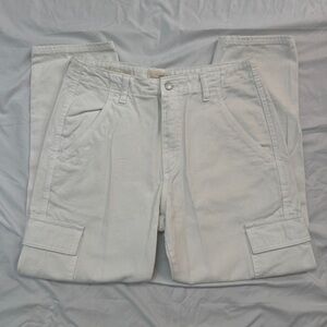 Universal Thread White Cargo Pants, Size 8 30” Waist